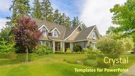  Presentation with british columbia canada - Presentation theme with outdoor landscape garden in north vancouver british columbia canada background and a tawny brown colored foreground