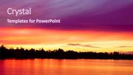  Presentation with horizon - Slides enhanced with outdoor landscape horizon background and a violet colored foreground