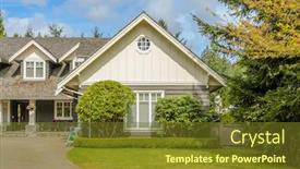  Presentation with british columbia canada - Presentation featuring outdoor landscape in north vancouver british columbia canada background and a tawny brown colored foreground