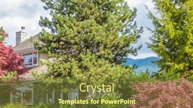  Presentation with british columbia - Beautiful PPT theme featuring outdoor-landscape-in-vancouver-british backdrop and a tawny brown colored foreground