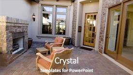  Presentation with home improvement - Colorful slides enhanced with outdoor living - home improvement series attractive entrance backdrop and a coral colored foreground