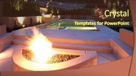  Presentation with lounge - Beautiful presentation theme featuring outdoor living - lounge area in a new backdrop and a tawny brown colored foreground