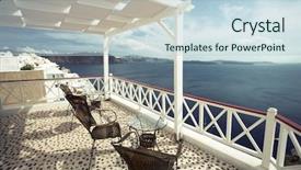  Presentation with santorini - Amazing slides having outdoor living - summer cafe at oia santorini backdrop and a lemonade colored foreground