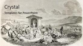  Presentation with mass - Audience pleasing presentation design consisting of outdoor mass in roman countryside backdrop and a light gray colored foreground