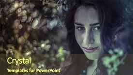  Presentation with melancholy - Colorful slide set enhanced with outdoor-melancholy-young-girl backdrop and a tawny brown colored foreground