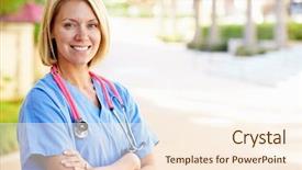  Presentation with nurse - Cool new presentation design with madrid dessert particularly for sunday backdrop and a tawny brown colored foreground