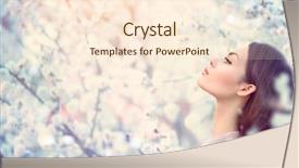  Presentation with beautiful spring flowers - Colorful slide set enhanced with nature romantic beauty in fantasy backdrop and a cream colored foreground