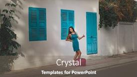  Presentation with pregnant woman - Beautiful slide deck featuring outdoor-portrait-of-a-beautiful backdrop and a gray colored foreground