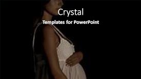  Presentation with pregnant woman in hospital - Slide deck with outdoor-portrait-of-a-beautiful background and a black colored foreground