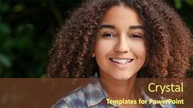  Presentation with african american teenager girl - Beautiful presentation featuring outdoor-portrait-of-beautiful-happy backdrop and a tawny brown colored foreground
