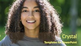  Presentation with african american teenager girl - Slides consisting of outdoor portrait of beautiful happy mixed race african american girl teenager female young woman smiling with perfect teeth background and a tawny brown colored foreground