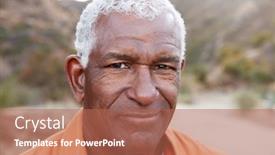  Presentation with mental health - Amazing slides having outdoor-portrait-of-serious-african backdrop and a coral colored foreground