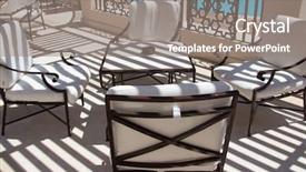  Presentation with cafe tropical - PPT layouts with outdoor restaurant coffee open air background and a  colored foreground