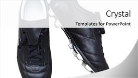  Presentation with shoes - Amazing PPT layouts having outdoor soccer cleats shoes isolated backdrop and a white colored foreground