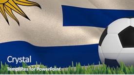  Presentation with uruguay - Cool new PPT theme with outdoors against digitally generated uruguay backdrop and a navy blue colored foreground