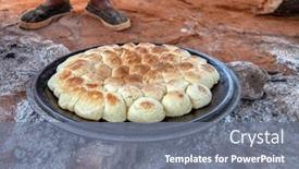  Presentation with frying - Cool new presentation design with outdoors-kitchen-in-an-african backdrop and a gray colored foreground