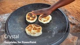  Presentation with lid - Audience pleasing slide deck consisting of outdoors-kitchen-in-an-african backdrop and a gray colored foreground