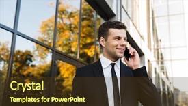  Presentation with happy image - Amazing presentation having outdoors near business center talkin backdrop and a tawny brown colored foreground