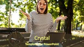  Presentation with sitting posture and computer ergonomics - Cool new slides with outdoors sitting using laptop computer backdrop and a tawny brown colored foreground