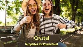  Presentation with sitting posture and computer ergonomics - PPT layouts with outdoors sitting using laptop computer background and a tawny brown colored foreground