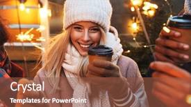  Presentation with friends eating and drinking wine - Audience pleasing slides consisting of outdoors winter concept holding bengal backdrop and a tawny brown colored foreground