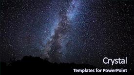  Presentation with night stars - Theme having outer space - amazing stars at night background and a wine colored foreground