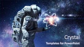  Presentation with astronomy - Slides having outer space - astronomy as a science mixed background and a ocean colored foreground