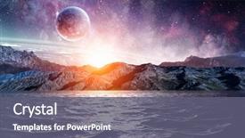  Presentation with outer space - PPT layouts consisting of outer space - there is another world background and a gray colored foreground