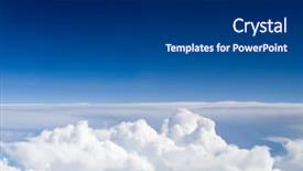  Presentation with airplane - Presentation design featuring outer space - view above the sky background and a dark gray colored foreground