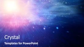  Presentation with outer space - Slide set with outer space background and a navy blue colored foreground