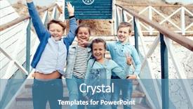  Presentation with navy blue - Slide deck consisting of blue and navy color background and a teal colored foreground