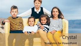  Presentation with fall colors - Presentation having outfit in navy and yellow background and a yellow colored foreground