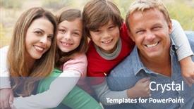  Presentation with outdoors - Presentation theme with girl holding white paper sheet with text knowledge is power background and a soft green colored foreground