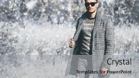  Presentation with black man fashion - Audience pleasing slides consisting of outing - handsome man in countryside winter backdrop and a light gray colored foreground