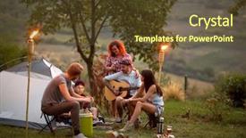  Presentation with youth mental health - Presentation consisting of outing - youth socializing with guitar background and a tawny brown colored foreground