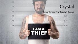  Presentation with wall mart - Colorful presentation design enhanced with outlaw - caugth offender in front backdrop and a light gray colored foreground