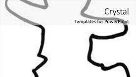  Presentation with teddy bear - PPT theme featuring outline of a teddy bear background and a white colored foreground