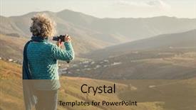  Presentation with university unc chapel hill - Slides consisting of outlook - woman on the hill taking background and a coral colored foreground