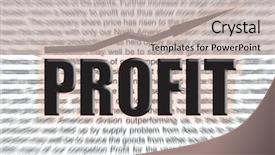  Presentation with profit - Beautiful presentation design featuring outperform - profit background for a presentation backdrop and a mint green colored foreground