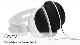  Presentation with black 3d plastic print texture - Beautiful presentation theme featuring output device - black and white plastic stereo backdrop and a  colored foreground