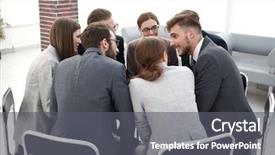  Presentation with coach - Audience pleasing slides consisting of outreach - coach holds a master class backdrop and a gray colored foreground