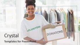  Presentation with clothes - Presentation consisting of outreach - portrait of a smiling young background and a light gray colored foreground