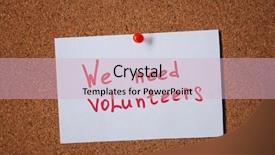  Presentation with cork - Slide deck featuring outreach - sheet of paper with text background and a soft green colored foreground