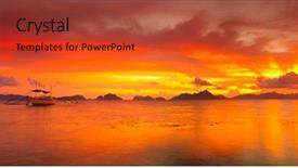  Presentation with philippine traditional - Slide set with outrigger - traditional philippine boats bangka background and a red colored foreground