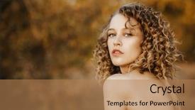  Presentation with skincare - PPT layouts consisting of outside in nature skincare health background and a coral colored foreground