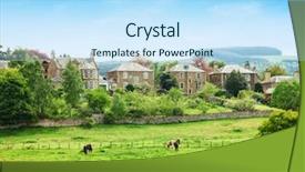  Presentation with aerial view of cape town - Colorful PPT layouts enhanced with outskirts of melrose small town backdrop and a sky blue colored foreground