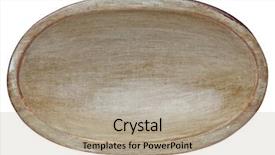  Presentation with wood gray - Slide set with oval wood trencher dough bowl background and a  colored foreground