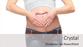  Presentation with new christian life - PPT theme featuring ovarium - love and new life concept background and a light gray colored foreground