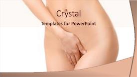  Presentation with ovary - PPT layouts featuring ovary - beautiful naked woman on white background and a lemonade colored foreground