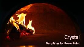  Presentation with restaurant kitchen - Theme consisting of  background and a  colored foreground